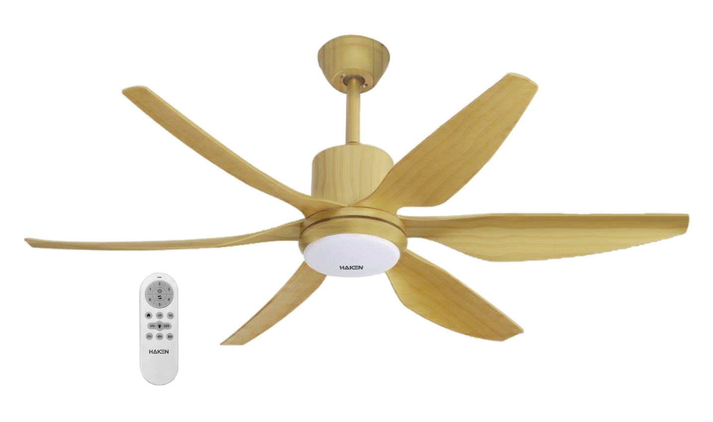 QUẠT TRẦN ĐÈN DC 6 CÁNH HAKEN MODEL HK-QT01YW