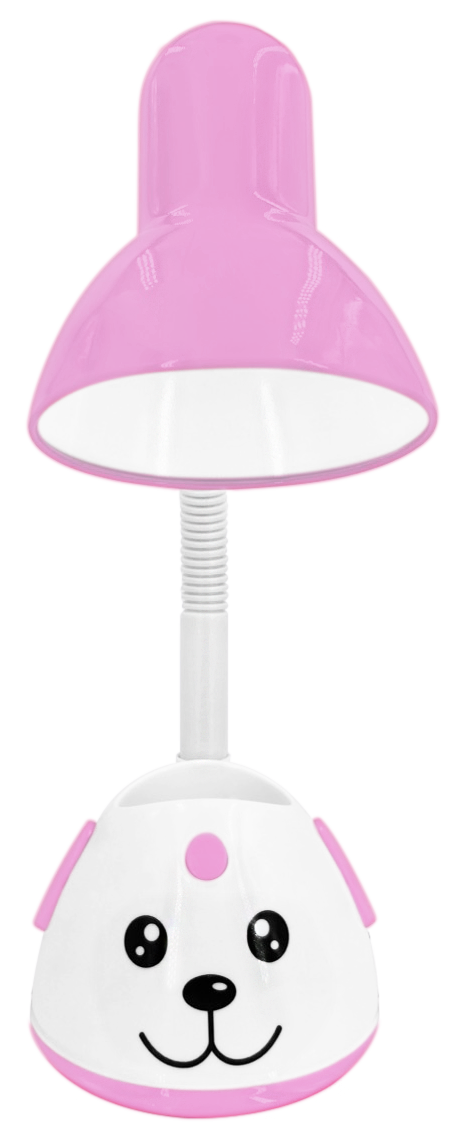 Đèn học sinh cún con, đui E27, màu hồng, chưa bao gồm bóng LED