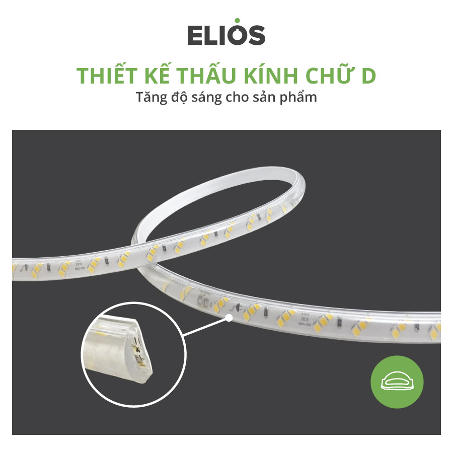 LED dây 3 hàng hạt, 180LED, ánh sáng xanh dương, 9W/m, cắt 20cm