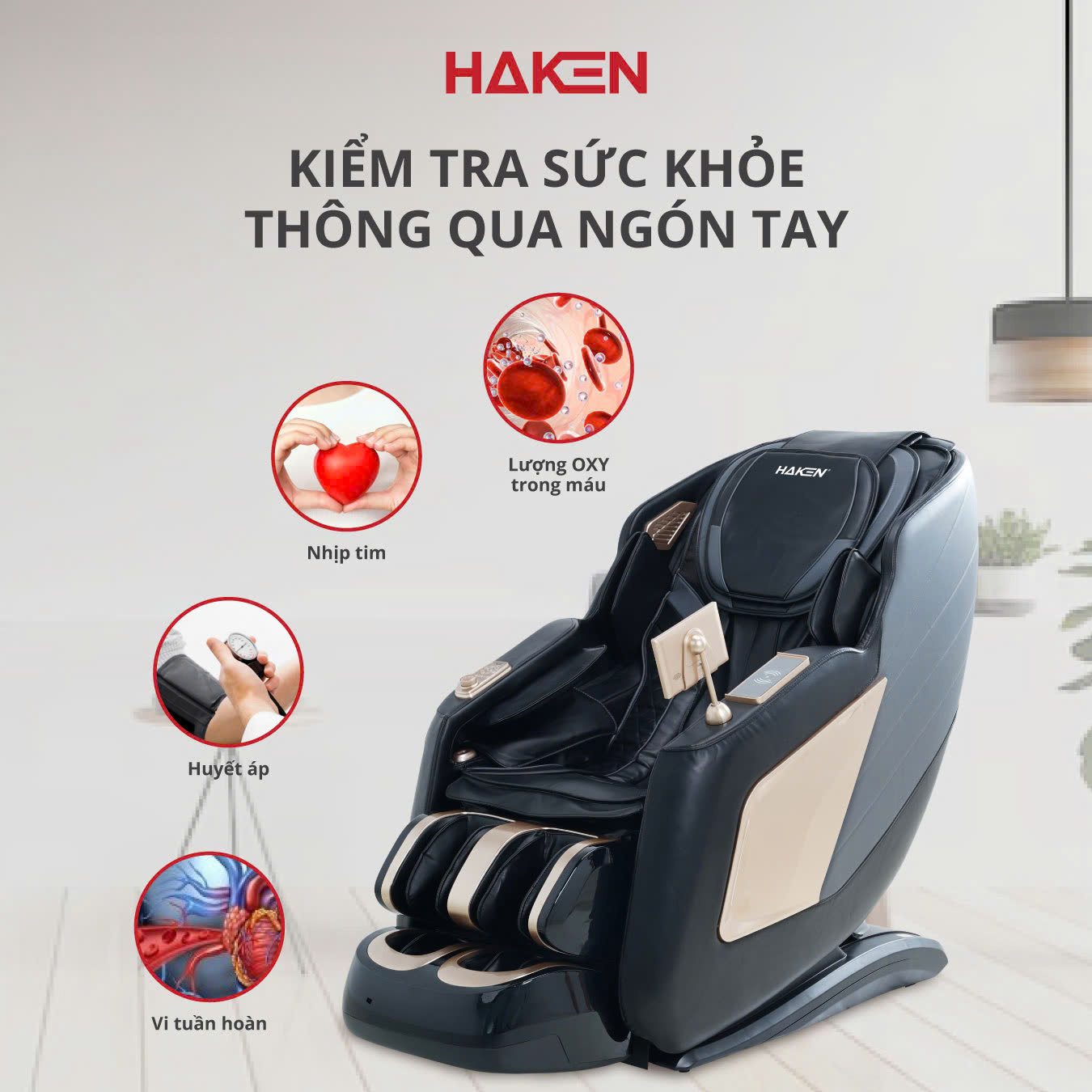 Ghế Massage HAKEN thông minh HK-MS01B