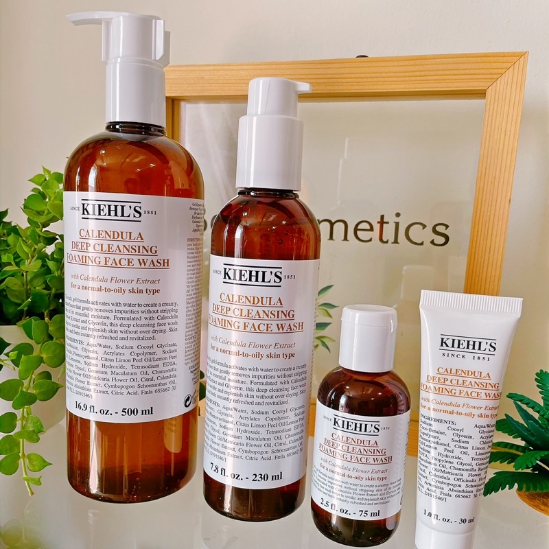 Sữa Rửa Mặt Hoa Cúc Kiehl's Calendula Deep Cleansing Foaming Face Wash - Bơ Cosmetics