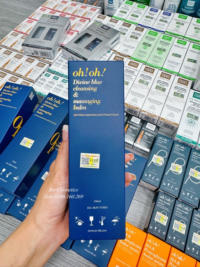 Oh!Oh! Divine Blue Cleansing & Massaging Balm - Sáp Tẩy Trang Làm Sạch Sâu, Trẻ Hóa Da