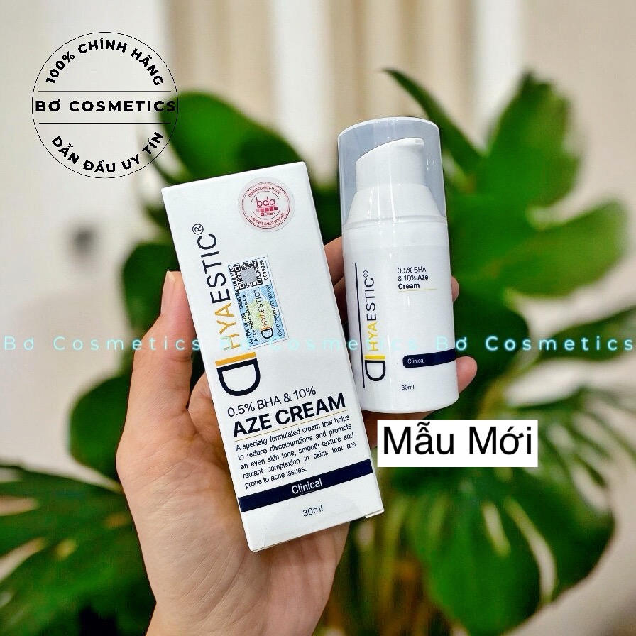Kem Điều Trị Mụn Ngừa Thâm Hyaestic 0,5% BHA & 10% Aze Cream