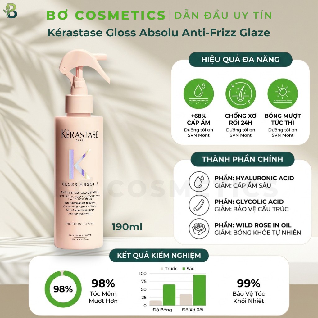 Xịt Dưỡng Tóc Kérastase Gloss Absolu Anti-Frizz Glaze Milk