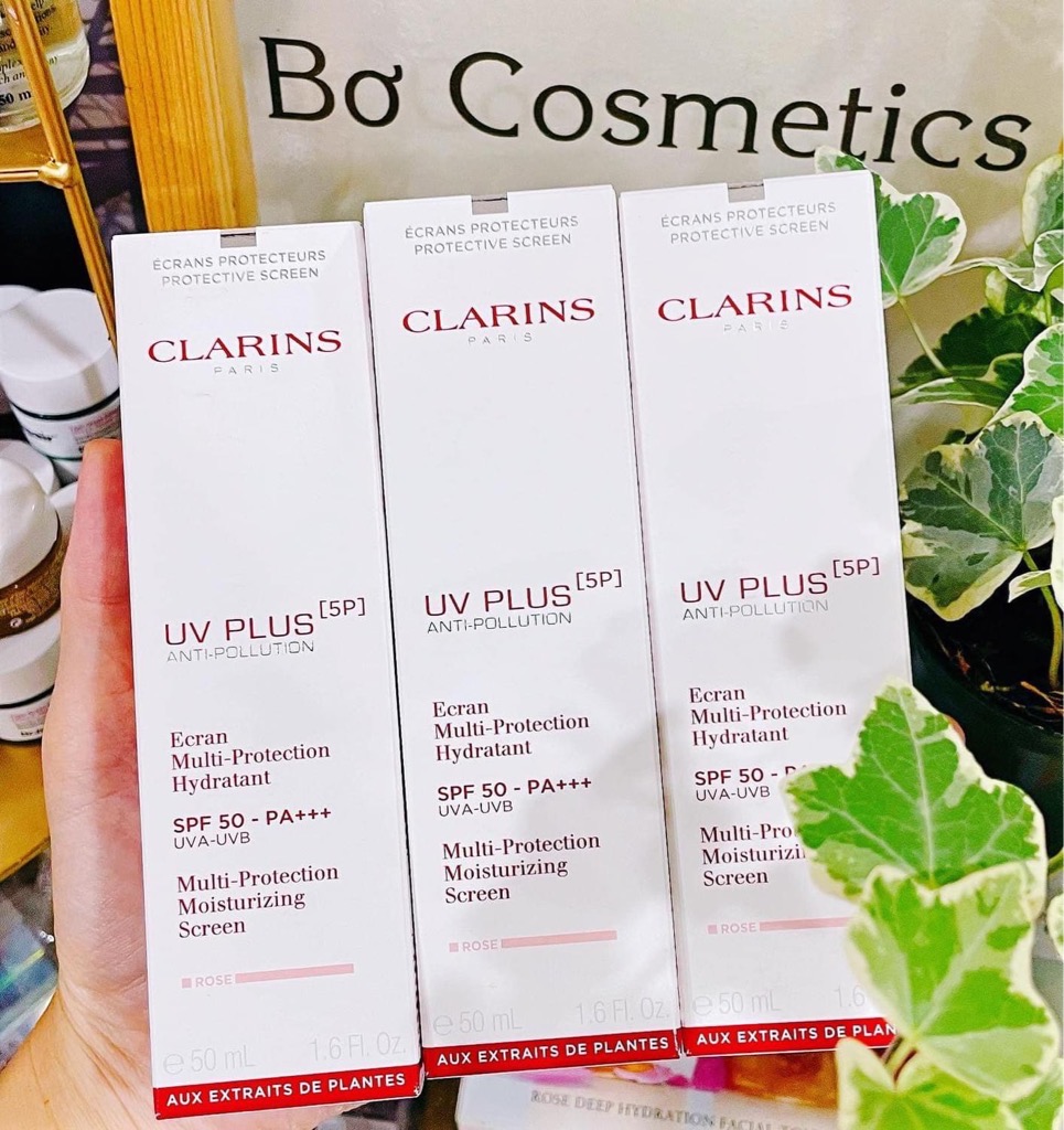 Kem Chống Nắng Clarins Rosy Glow Pink UV Plus Anti Pollution SPF 50/PA++++