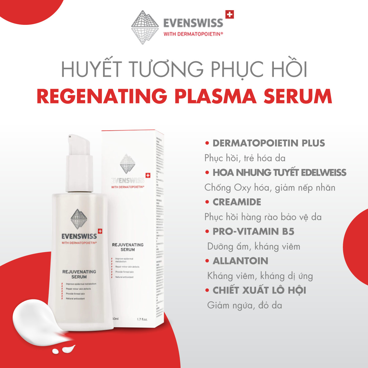 Huyết Tương Phục Hồi Evenswiss Regenerating Plasma