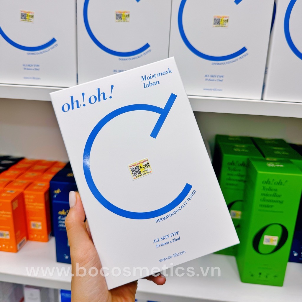 Mặt Nạ Giấy Ceramide Phục Hồi Da Oh!Oh! Moist mask : Laban