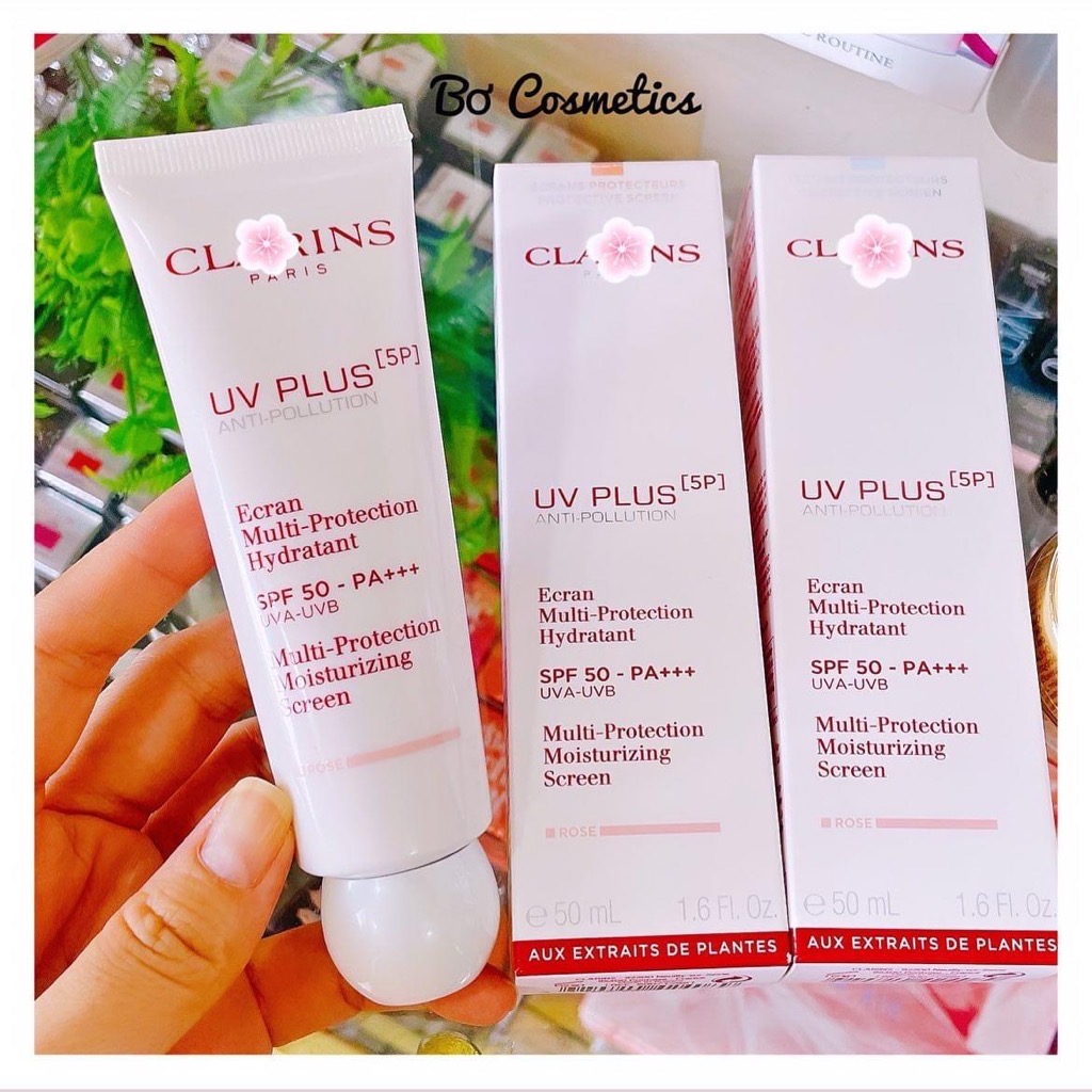 Kem Chống Nắng Clarins Rosy Glow Pink UV Plus Anti Pollution SPF 50/PA++++