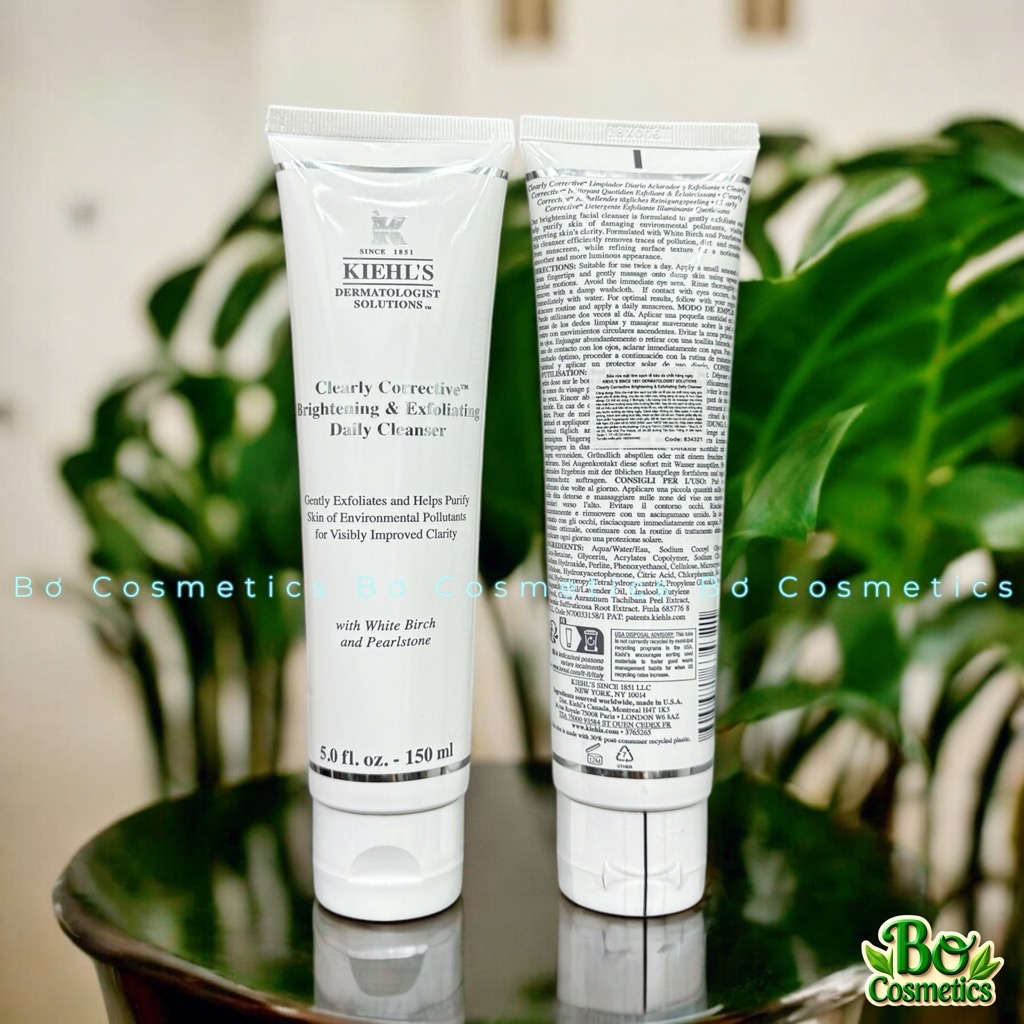 Sữa Rửa Mặt Kiehl's Clearly Corrective™ Brightening & Exfoliating Cleanser
