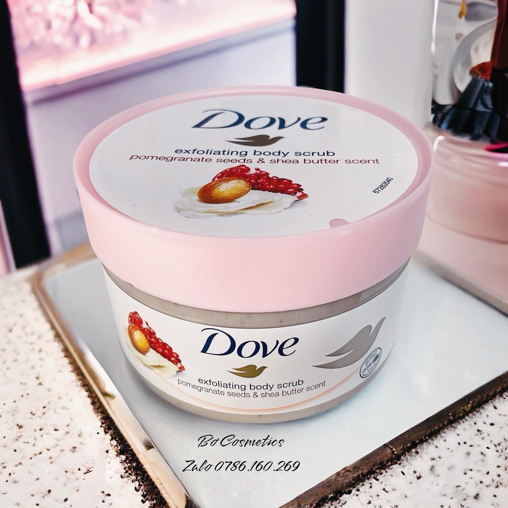Tẩy Tế Bào Chết Dove Exfoliating Body Polish Pomegranate Seeds & Shea Butter