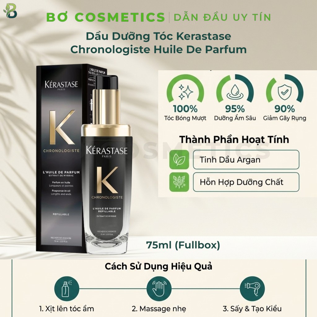 [Mẫu Mới] Dầu Dưỡng Tóc Kérastase Chronologiste L'Huile De Parfum 75ml