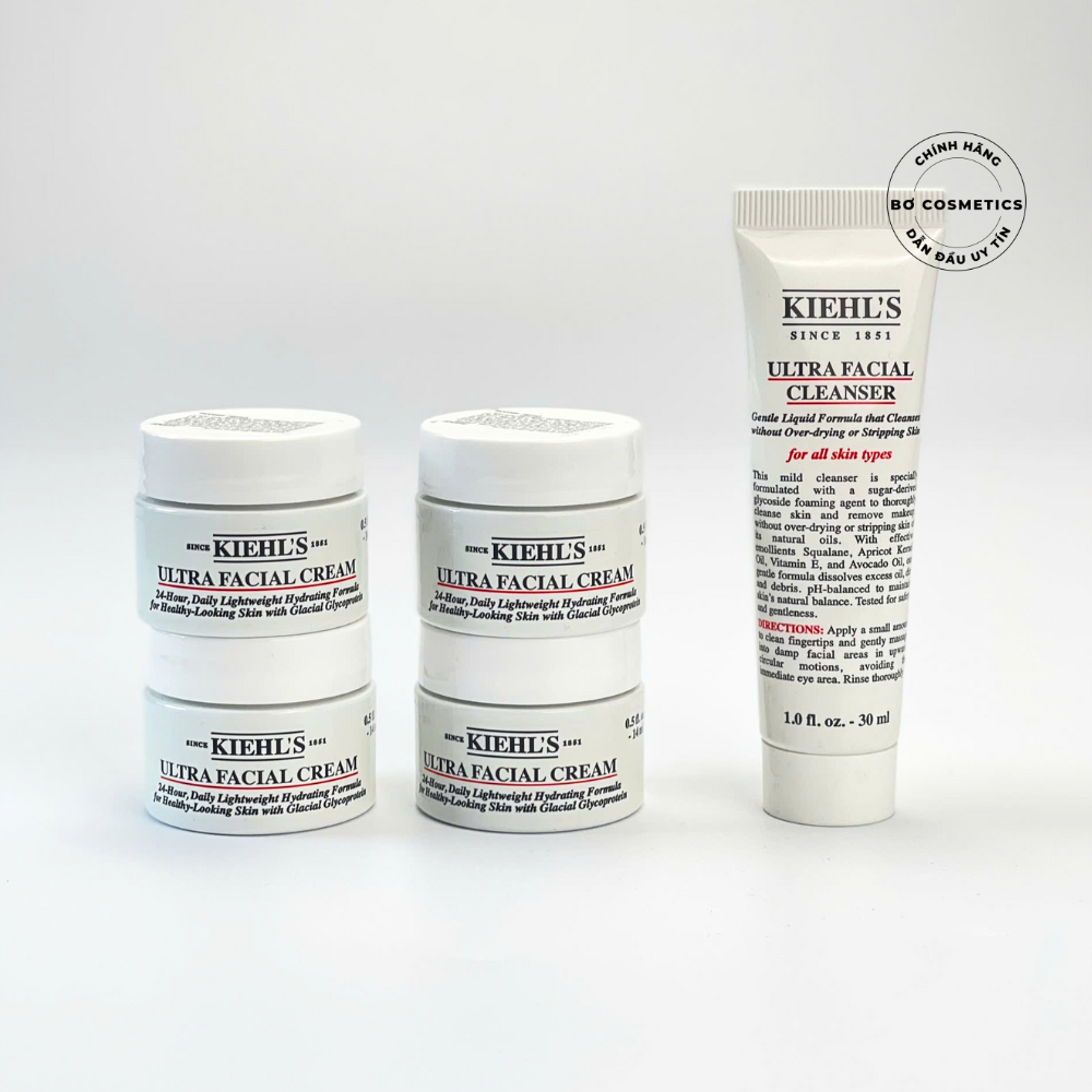 Set Chăm Sóc Da Mini Kiehl's Ultra Facial Cream
