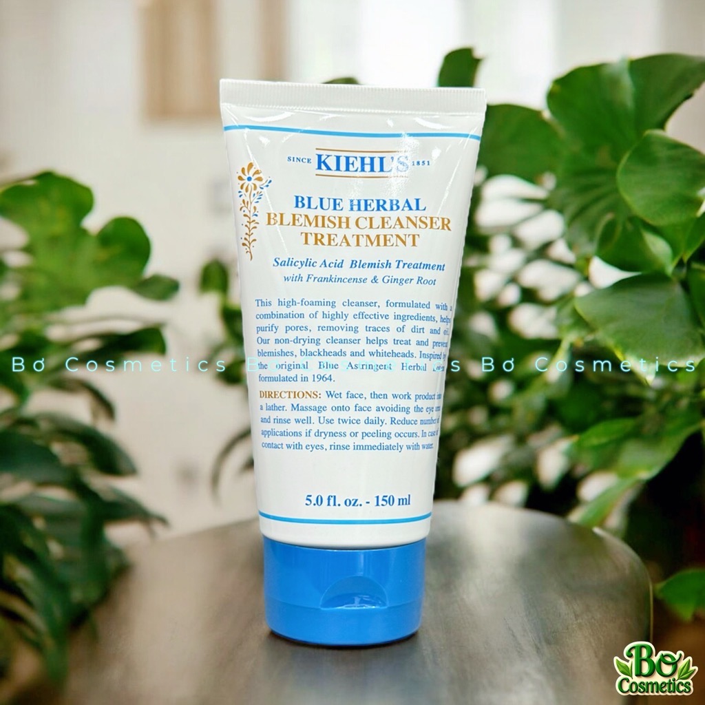 Sữa Rửa Mặt Dạng Gel Kiehl's Blue Herbal Blemish Cleanser Treatment