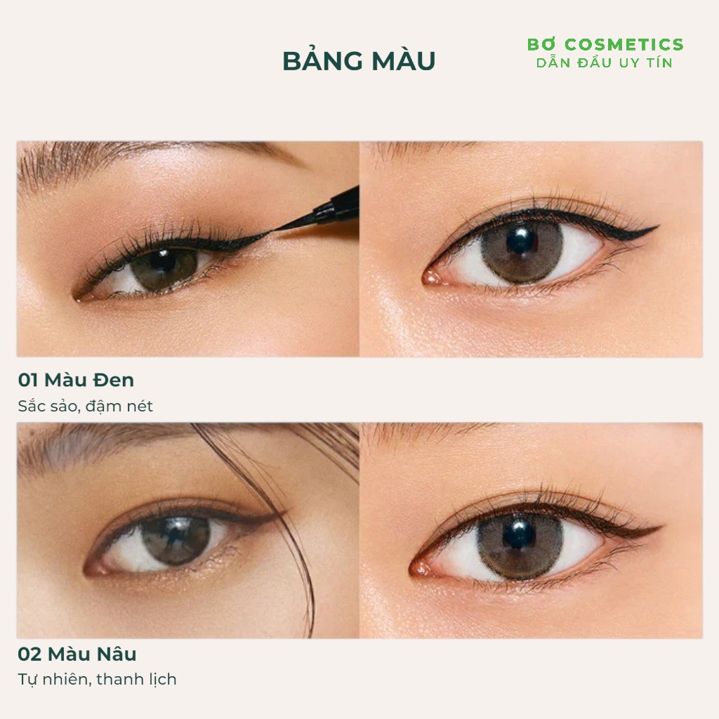 Bút Kẻ Mắt Clio Superproof Brush Liner