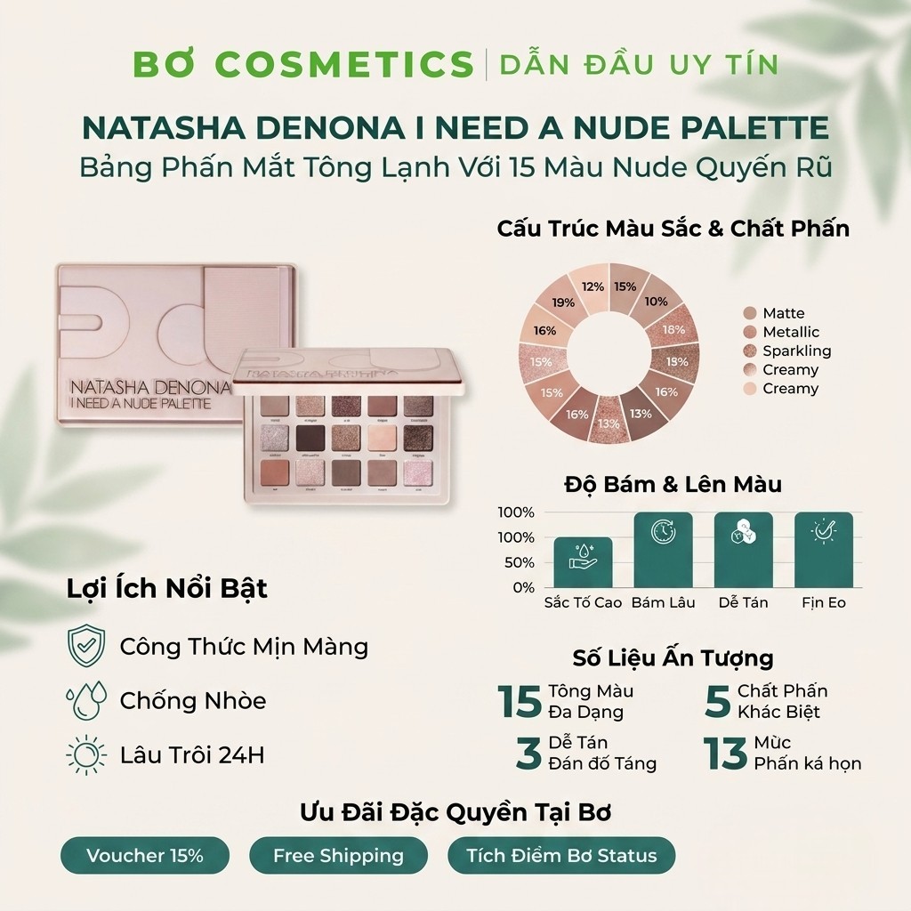 Bảng Phấn Mắt Natasha Denona Glam Palette