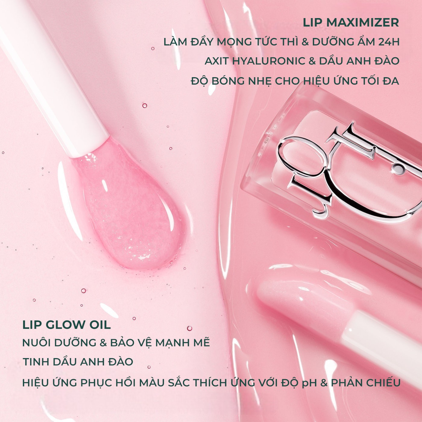 [Mini 2ml] Son Bóng Làm Đầy Môi Dior Addict Lip Maximizer - 001 Pink