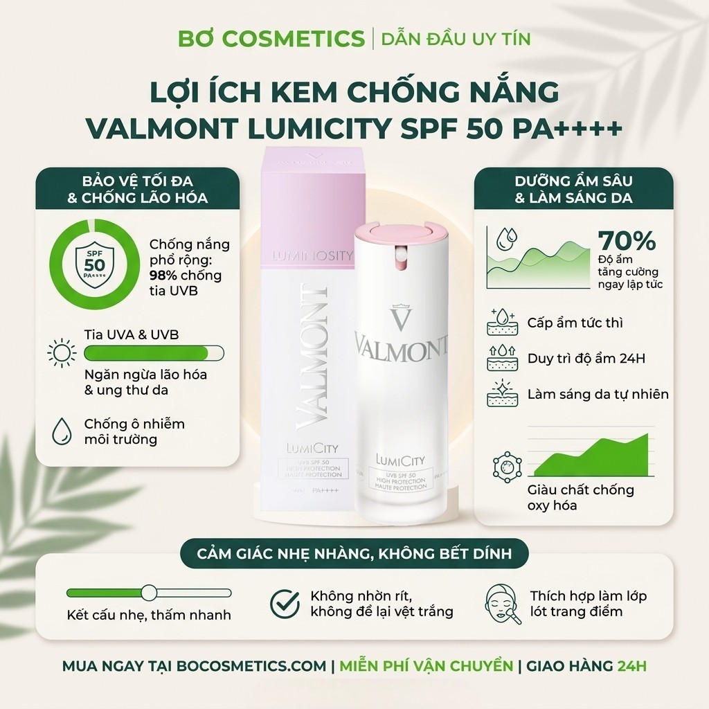 Kem Chống Nắng Valmont Lumicity SPF 50
