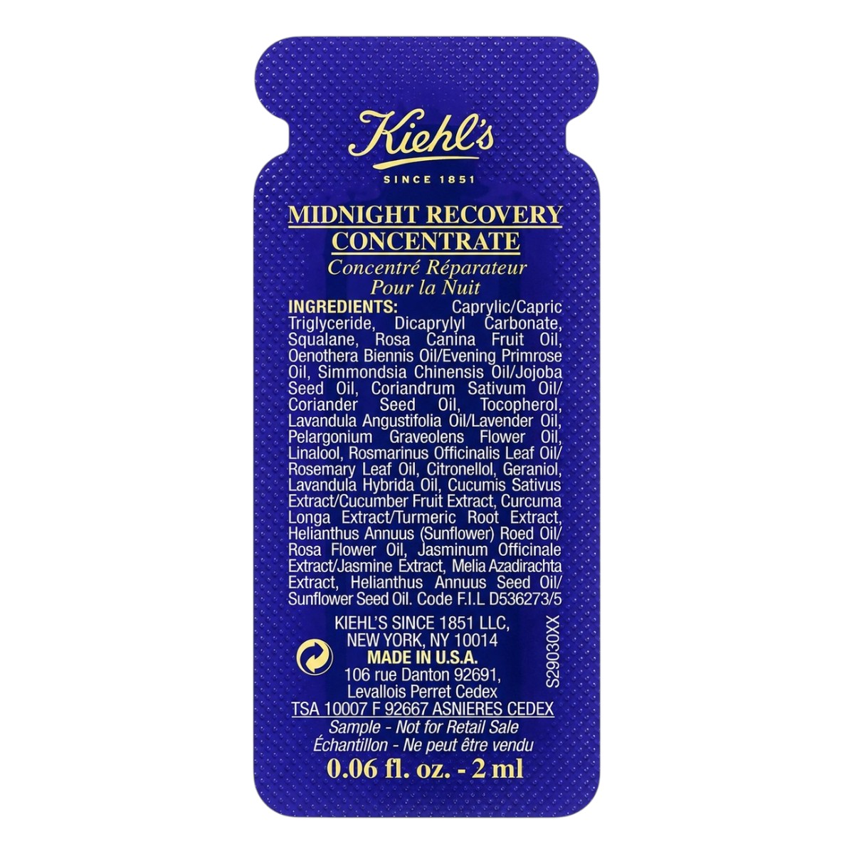 [Sample 2ml] Serum Dưỡng Da Ban Đêm Kiehl's Midnight Recovery Concentrate