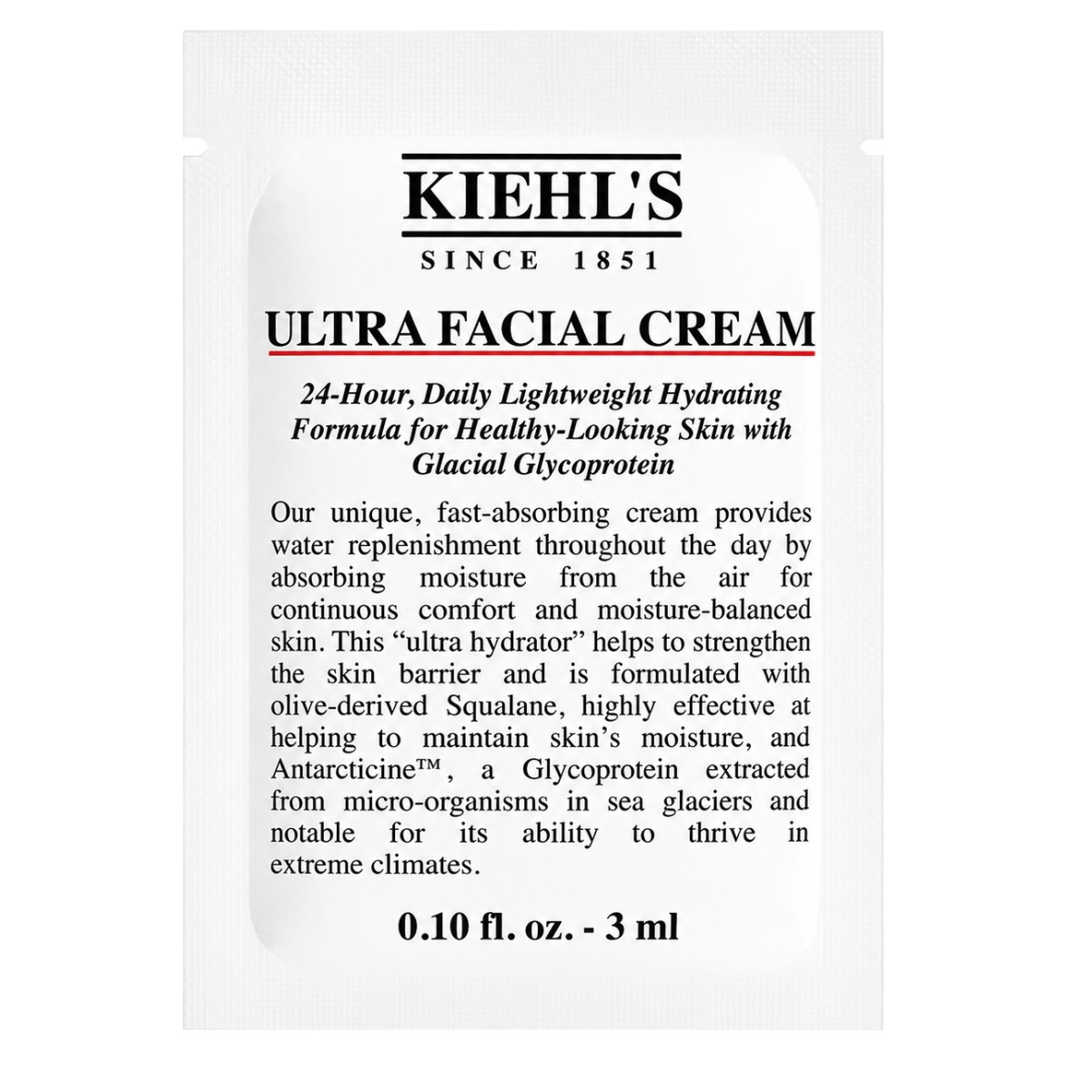 [Sample 3ml] Kem Dưỡng Ẩm Kiehl's Ultra Facial Cream