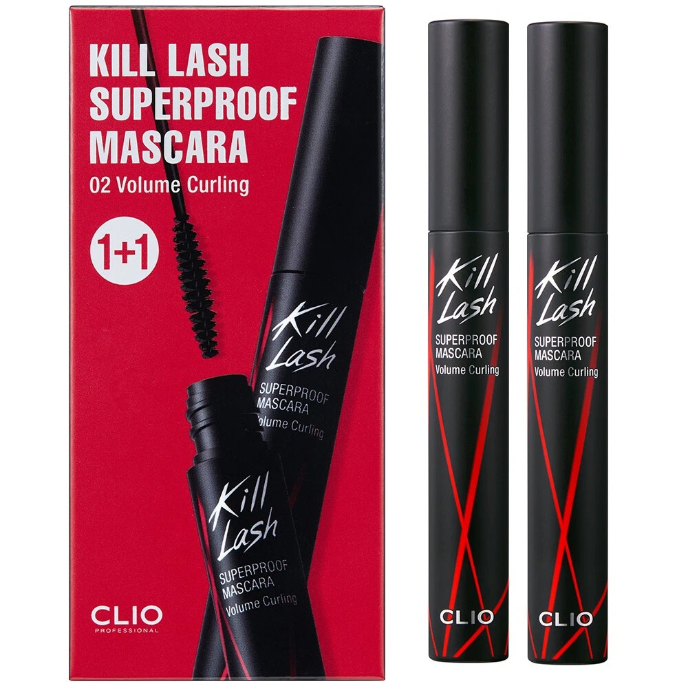 Set Chuốt Mi Clio Kill Lash Superproof Mascara 1+1 Special Set