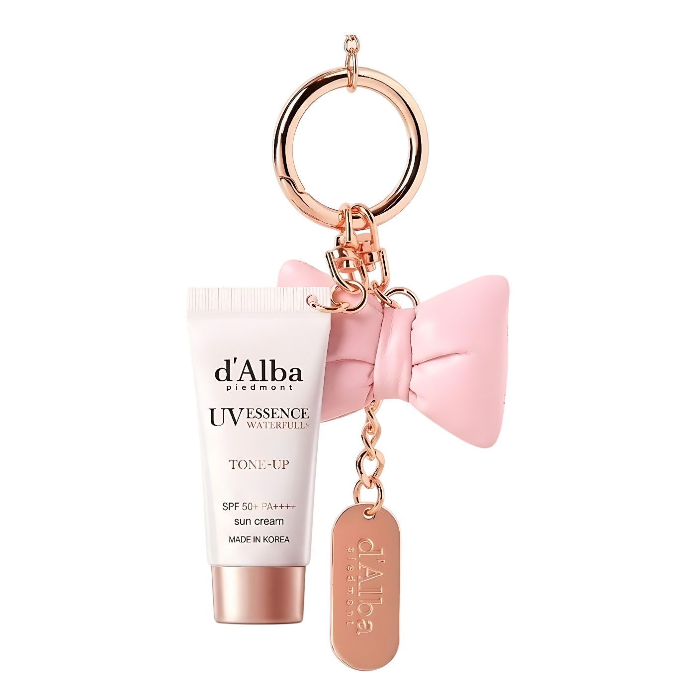 Combo Kem Chống Nắng d'Alba Waterfull Tone-Up & Móc Khóa Mini