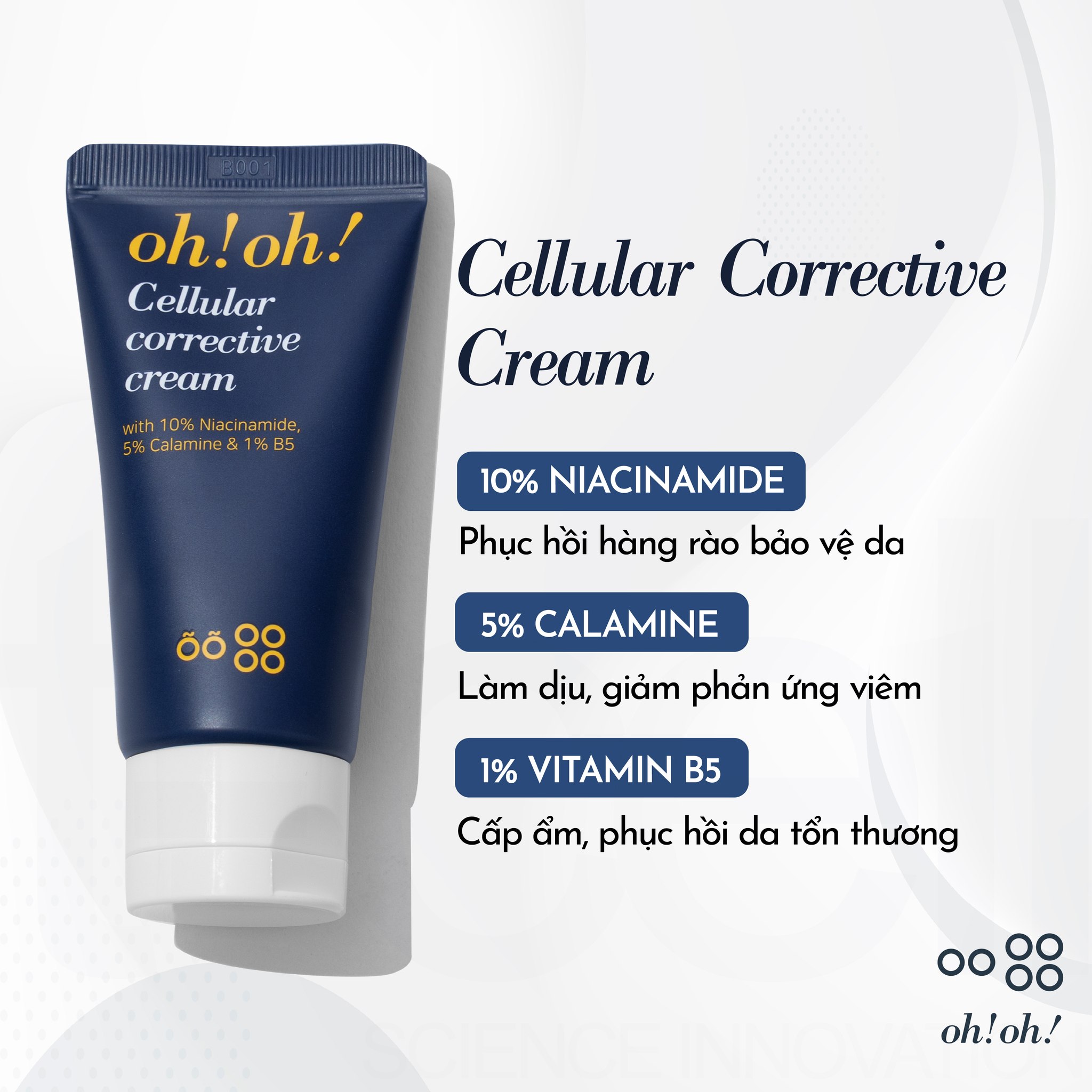 Kem Dưỡng Phục Hồi Da Tổn Thương Đa Năng Oh!Oh! Cellular Corrective Cream
