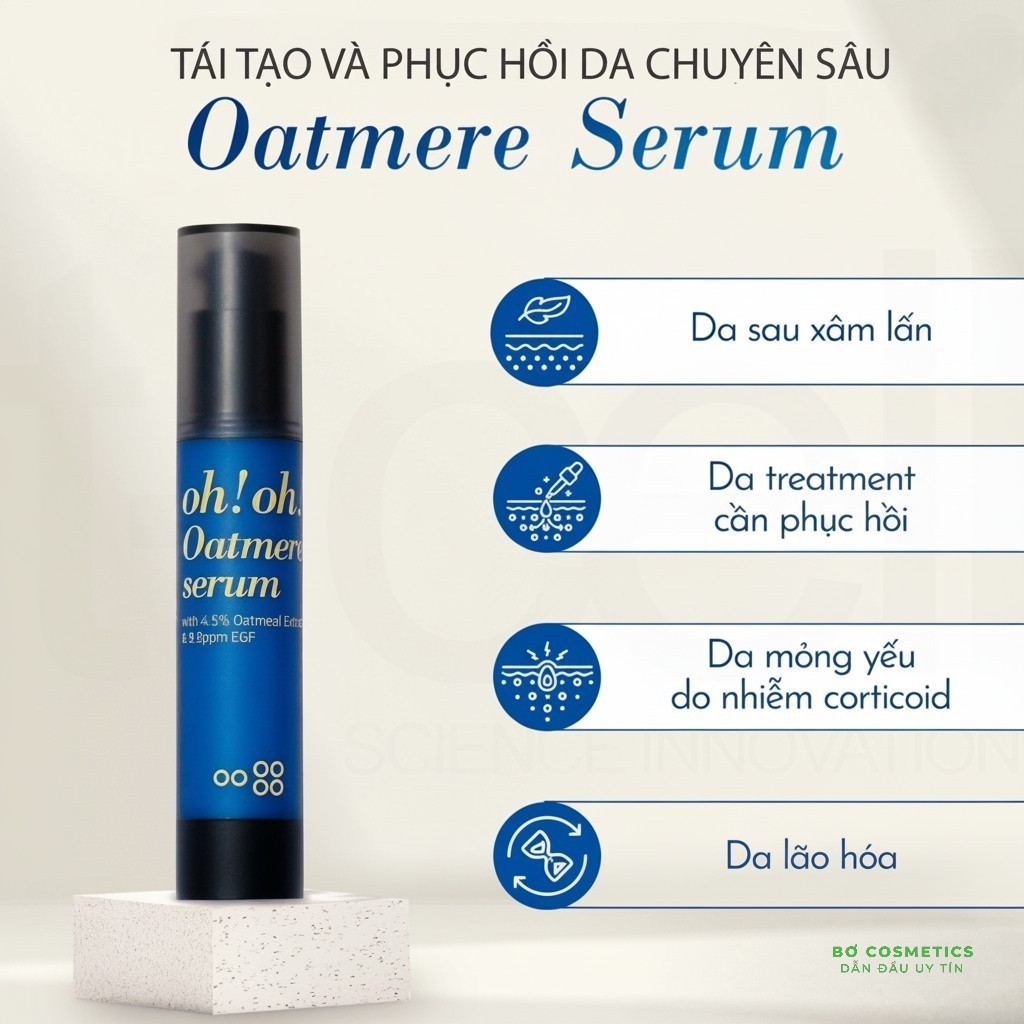 Tinh Chất Tế Bào Gốc, Tái Tạo Da Oh!Oh! Oatmere Serum