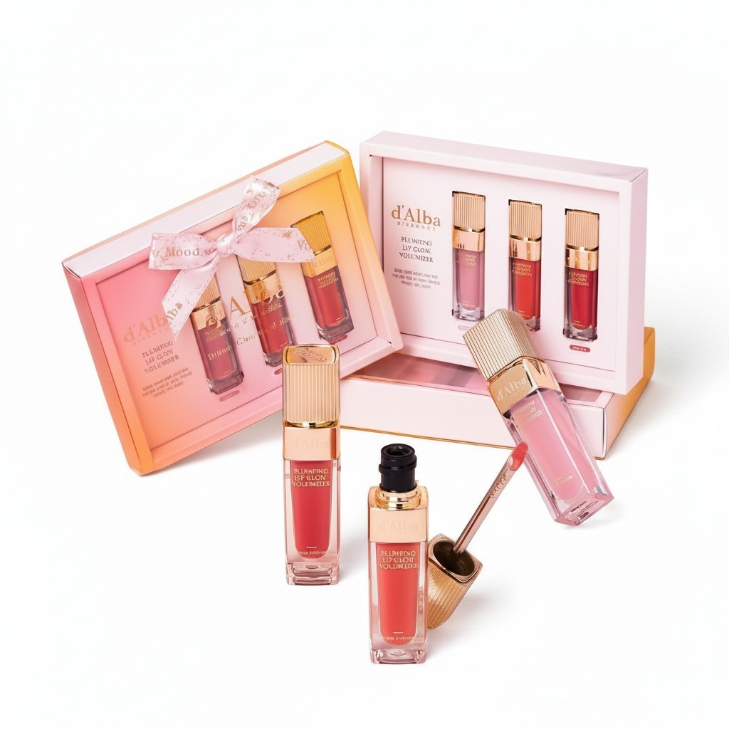 Set 3 Son Bóng d'Alba Plumping Lip Glow Volumizer