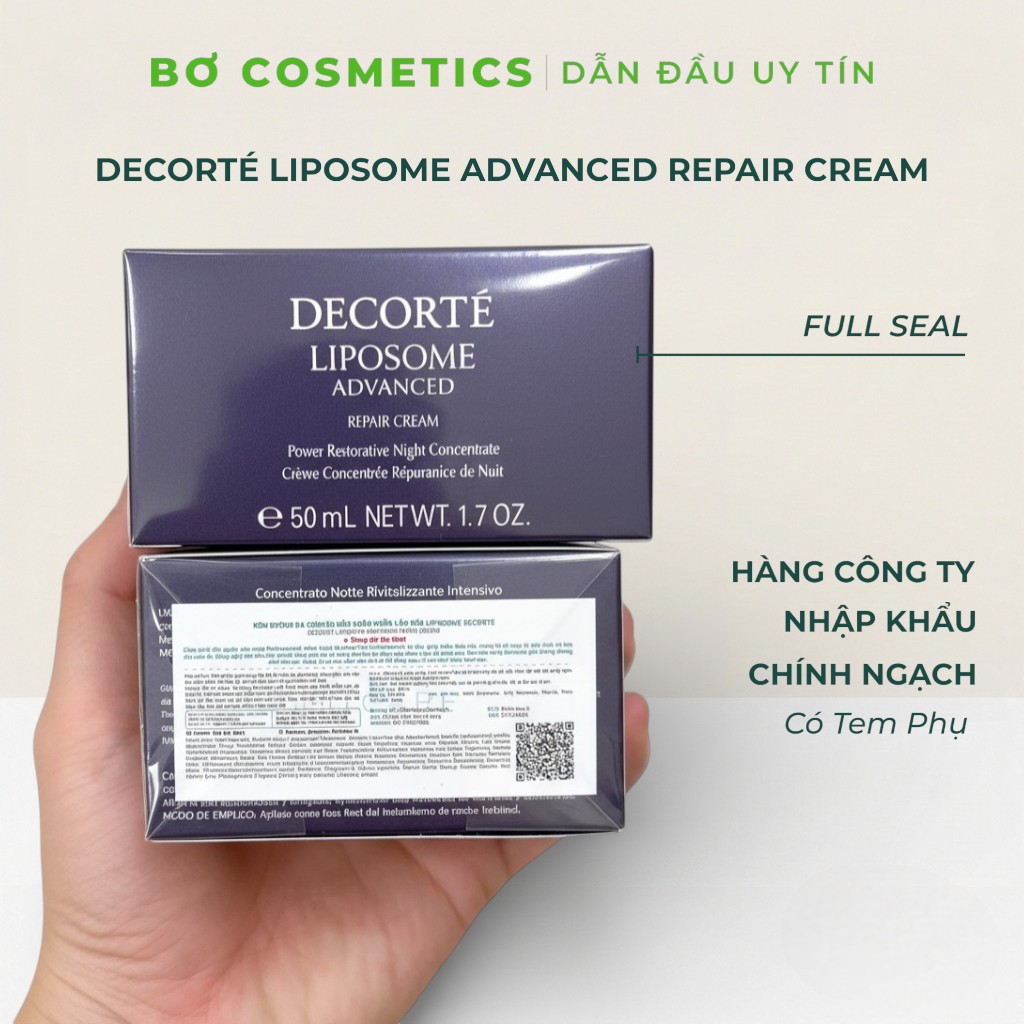 Kem Dưỡng Phục Hồi Ban Đêm Decorté Liposome Advanced Repair Cream 50ml