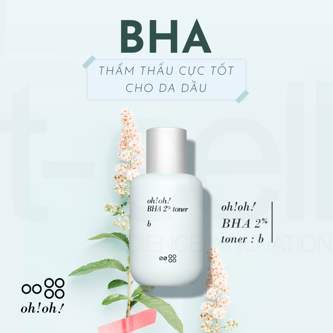 Nước Cân Bằng Tẩy Tế Bào Chết, Làm Sạch Sâu Da Oh!Oh! BHA 2% Toner