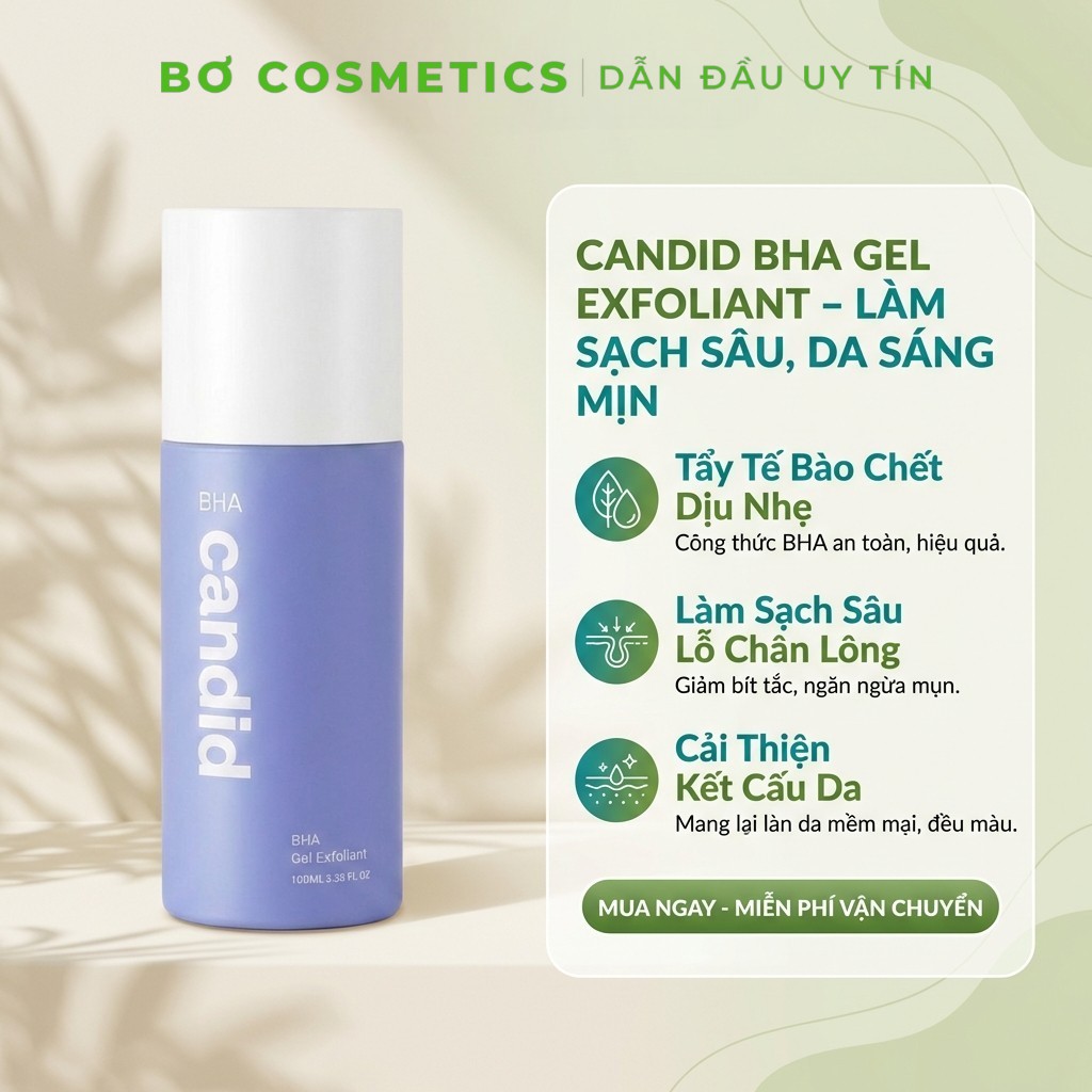 Gel Tẩy Tế Bào Chết Candid BHA Gel Exfoliant 100ml