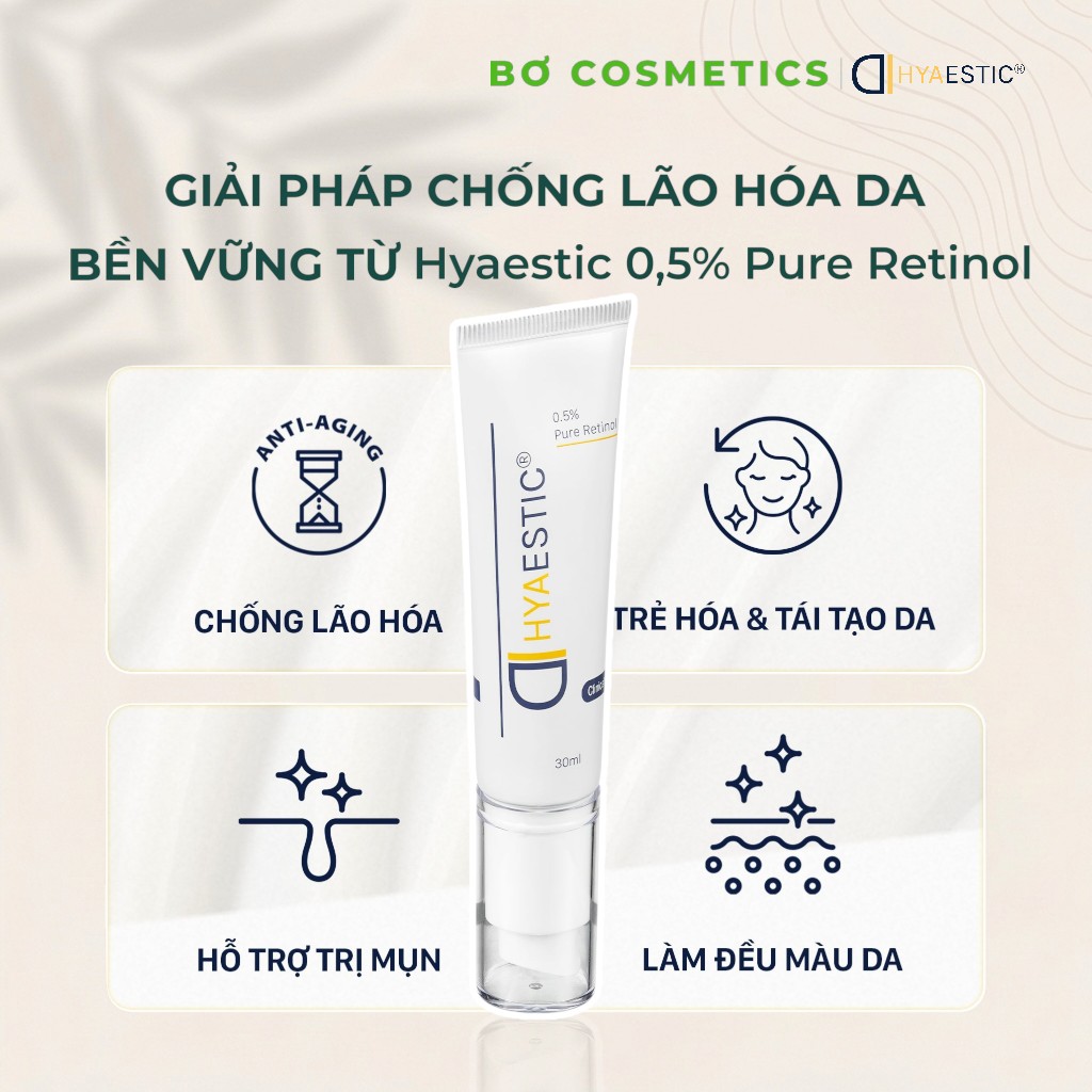 Tinh Chất Tái Tạo Da, Chống Lão Hóa Hyaestic 0,5% Pure Retinol 30ml