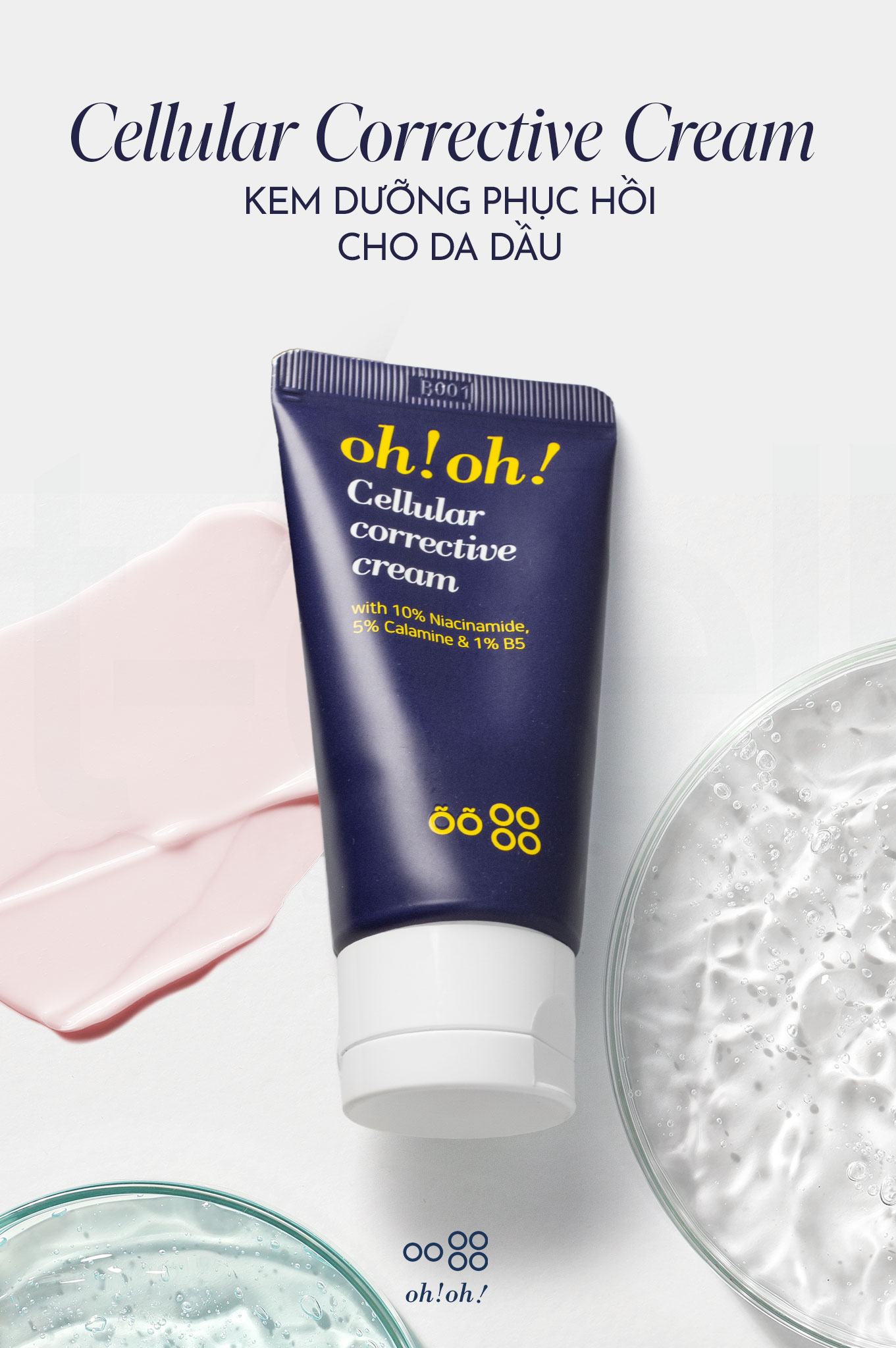Kem Dưỡng Phục Hồi Da Tổn Thương Đa Năng Oh!Oh! Cellular Corrective Cream