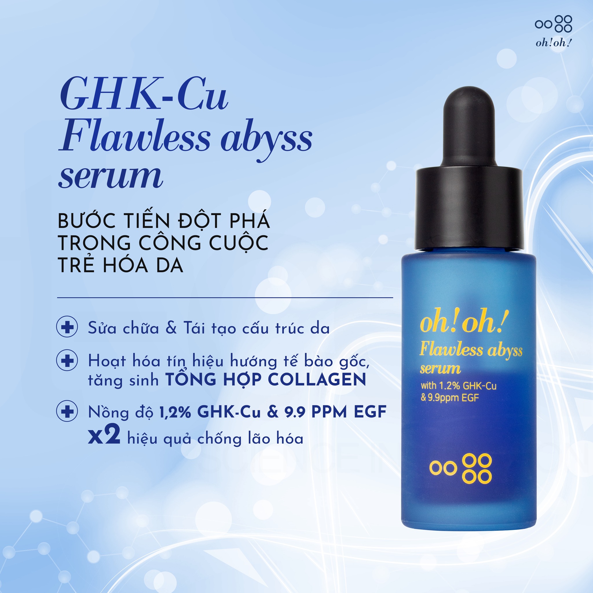 Tinh Chất Giảm Sẹo Lõm & Chống Lão Hoá Oh!Oh! Flawless Abyss Serum