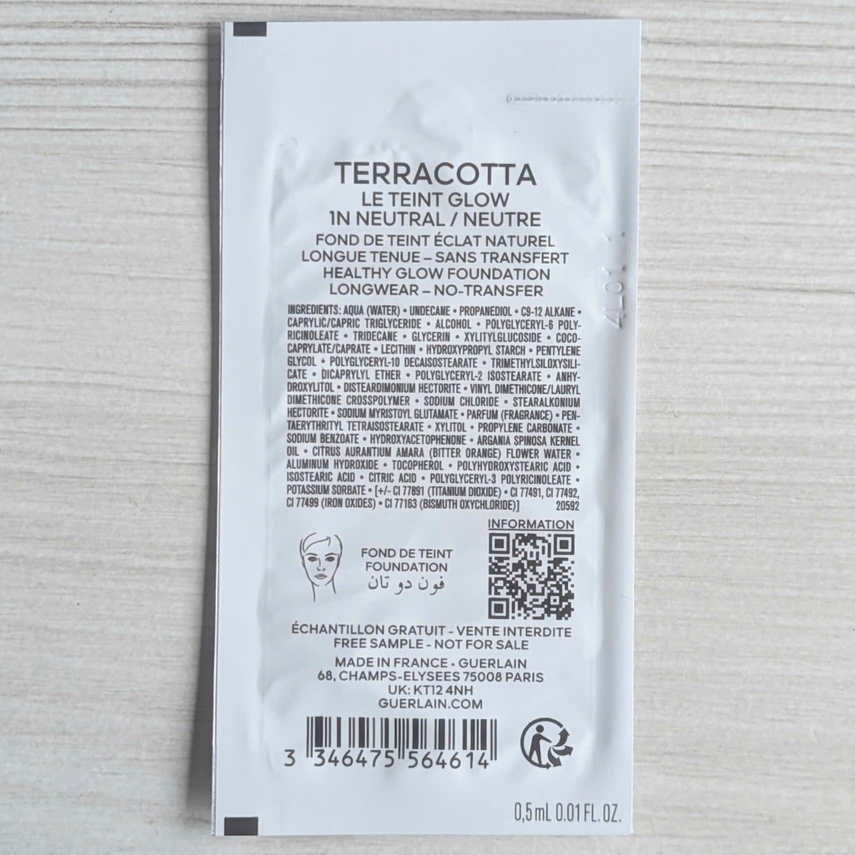 [Sample 0.5ml] Kem Nền Guerlain Terracotta Le Teint Glow Foundation