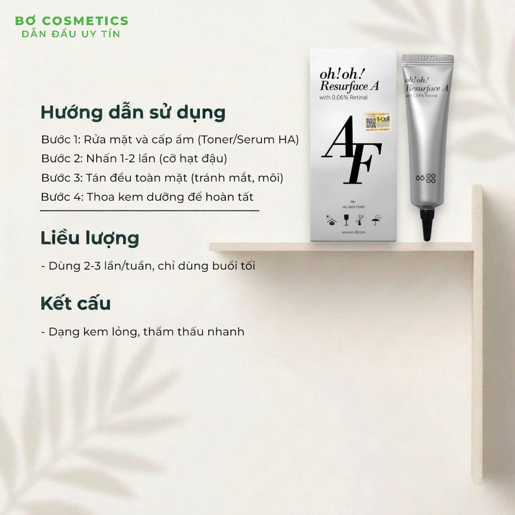 Tinh Chất Trẻ Hóa, Làm Sáng Da Oh!Oh! Resurface A