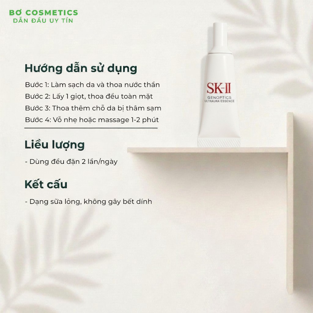 [Mini 10ml] Tinh Chất Dưỡng Trắng Da SK-II Genoptics Ultraura Esscence