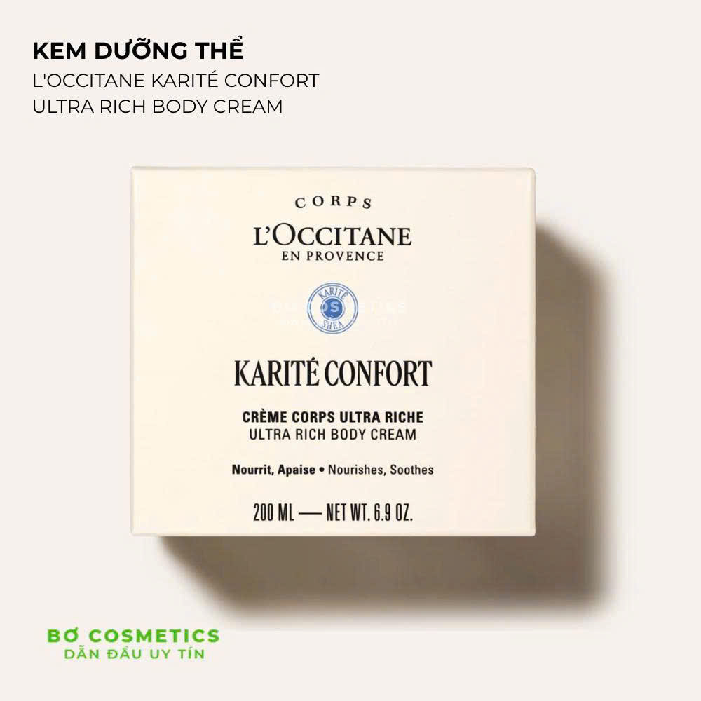 Kem Dưỡng Thể L'Occitane Karité Confort Ultra Rich Body Cream