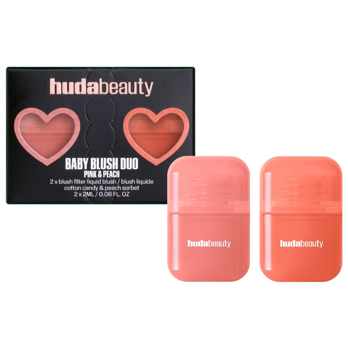 [Limited Edition] Set Phấn Má Hồng Huda Beauty Baby Blush Duo (2x2ml)