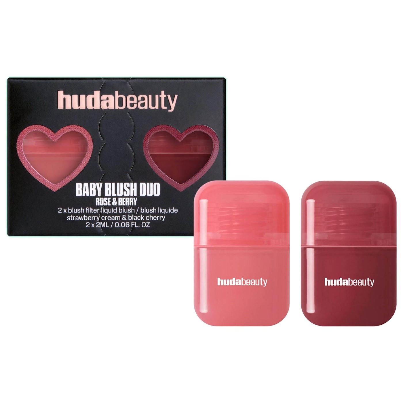 [Limited Edition] Set Phấn Má Hồng Huda Beauty Baby Blush Duo (2x2ml)