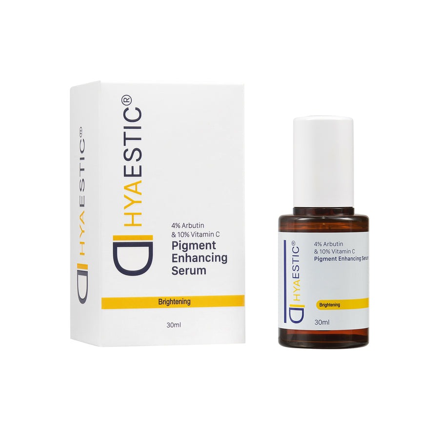 Hyaestic Pigment Enhancing Serum 4% Arbutin & 10% Vitamin C (30ml) - Tinh chất hỗ trợ trị nám và trẻ hóa làn da