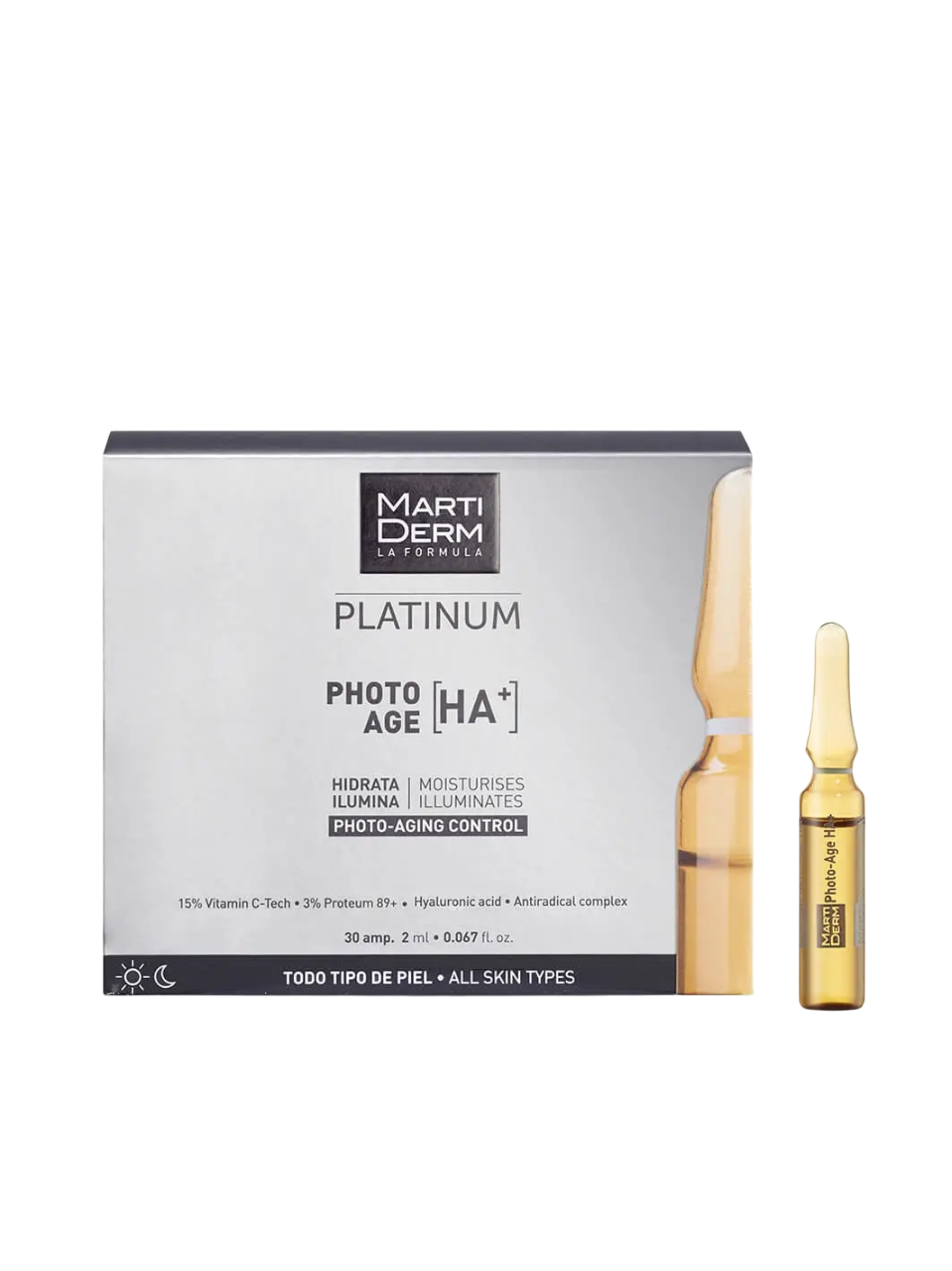 Ampoules 15% Vitamin C Nguyên Chất Chống Lão Hóa - MartiDerm Platinum Photo Age HA+