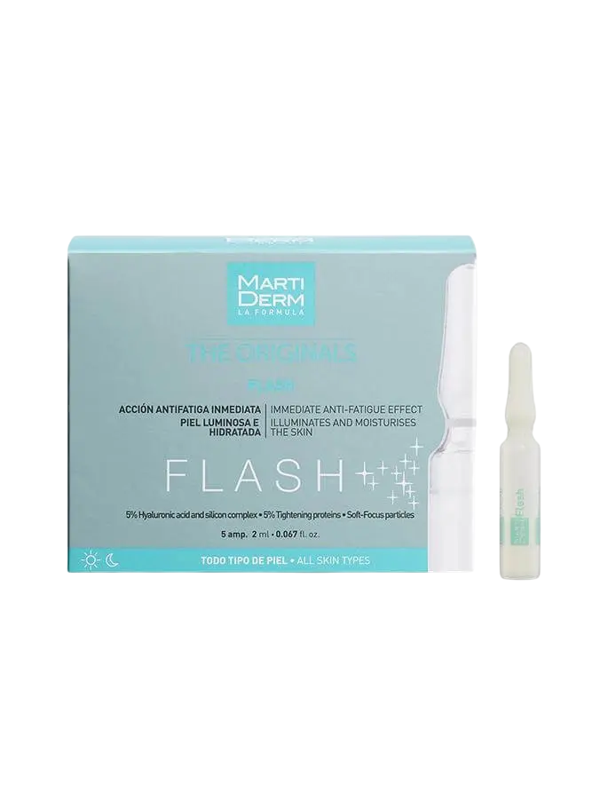 MartiDerm The Originals Flash - Ampoule Dưỡng Ẩm, Làm Sáng Da & Giảm Mệt Mỏi Tức Thì
