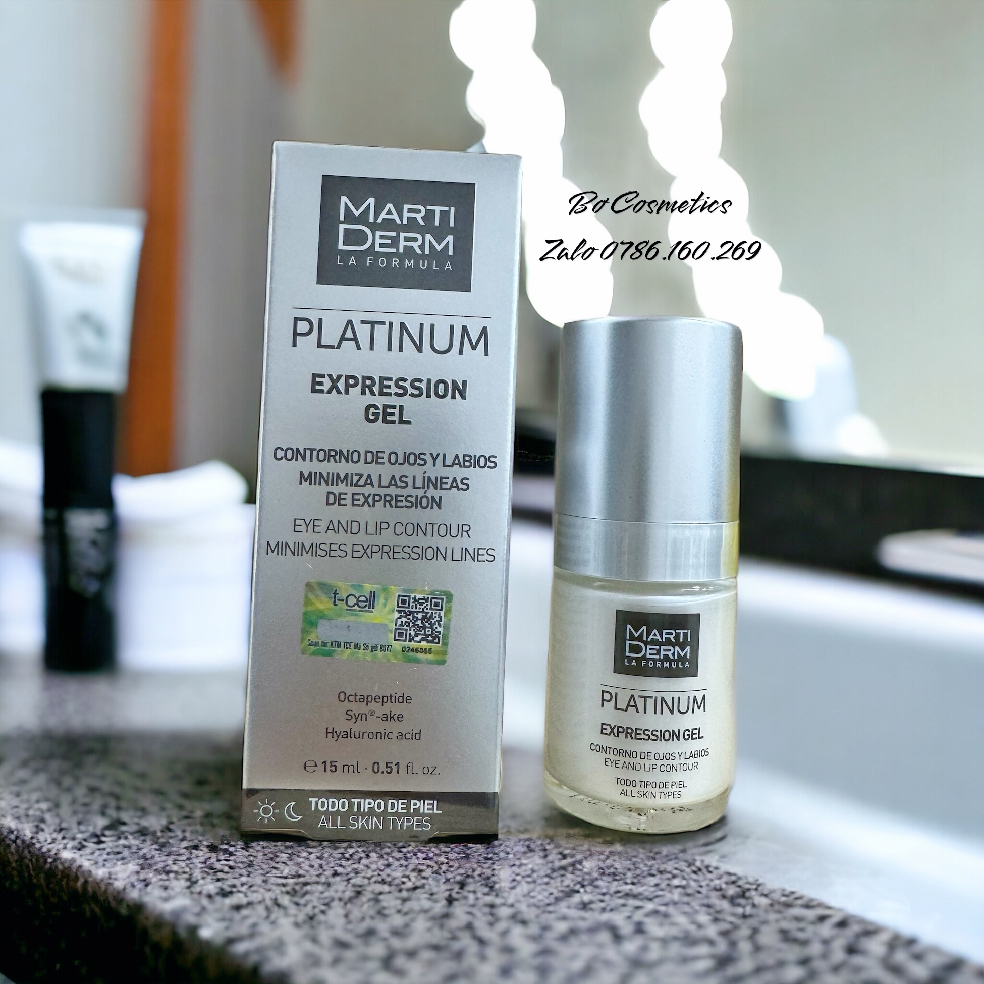 MartiDerm Platinum Expression Gel - Gel Dưỡng Làm Đầy Rãnh, Giảm Nhăn Đuôi Mắt & Khóe Miệng