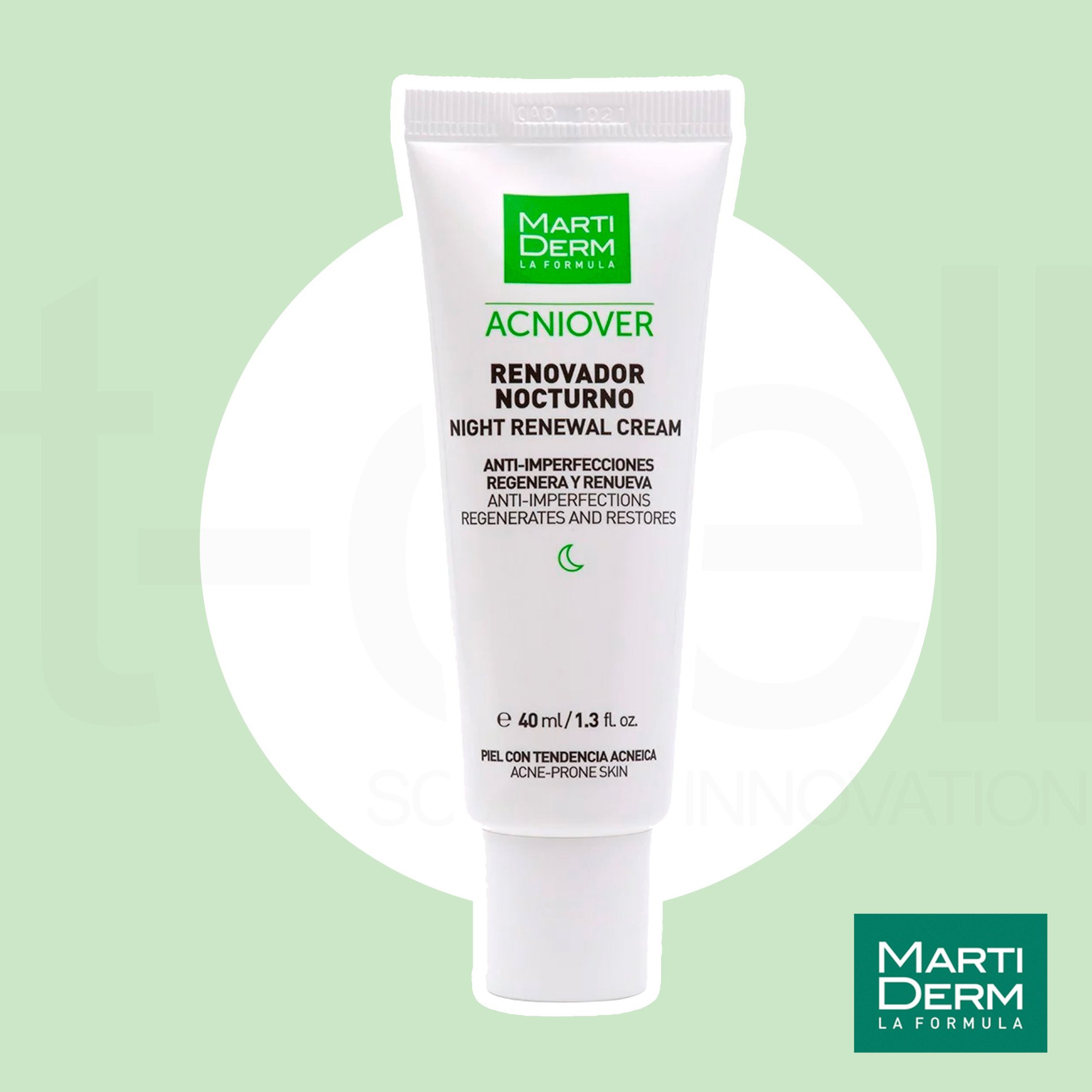 MartiDerm Acniover Night Renewal Cream - Kem Dưỡng Tái Tạo Ban Đêm Cho Da Dầu Mụn