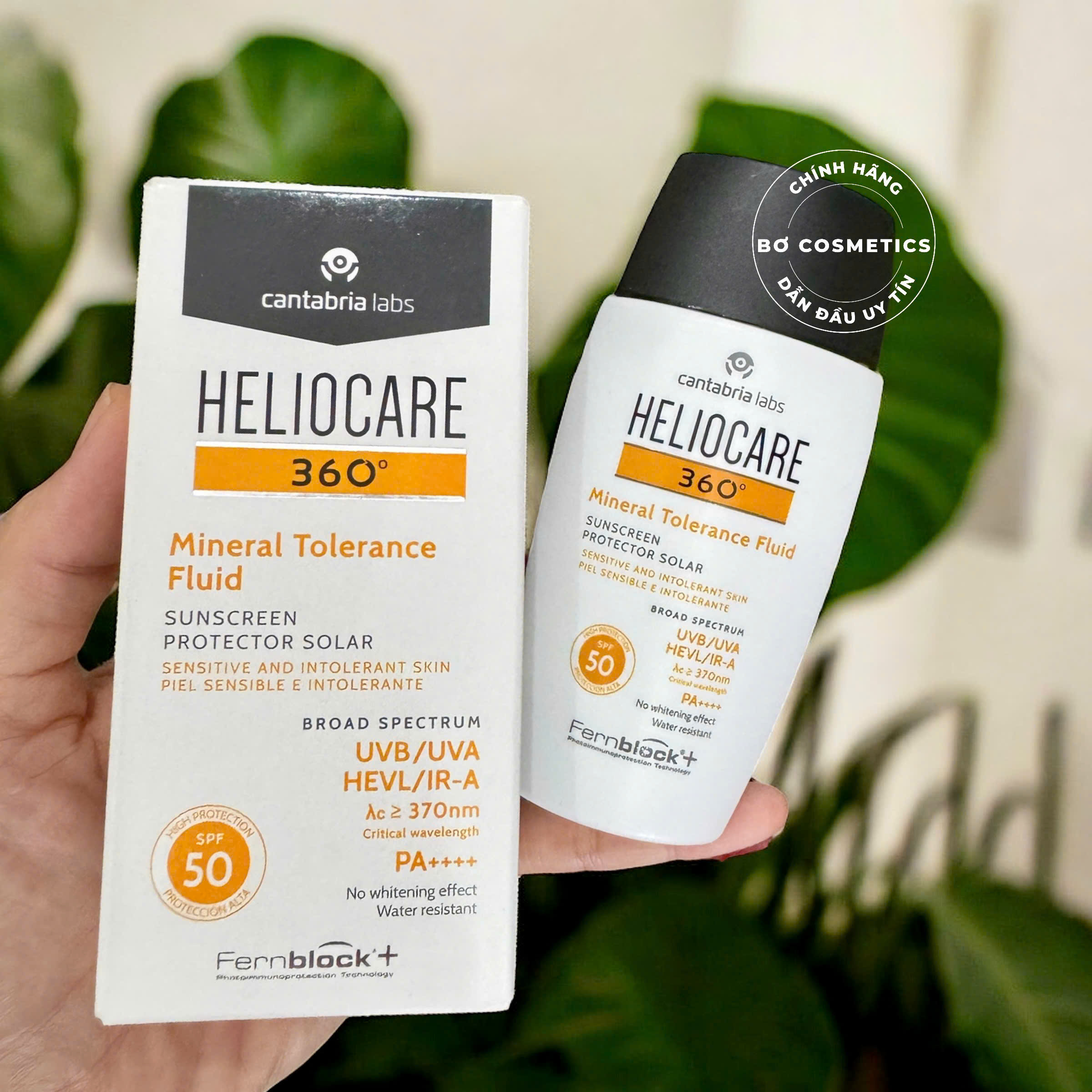 Kem Chống Nắng Heliocare Mineral Tolerance Fluid SPF 50 PA++++