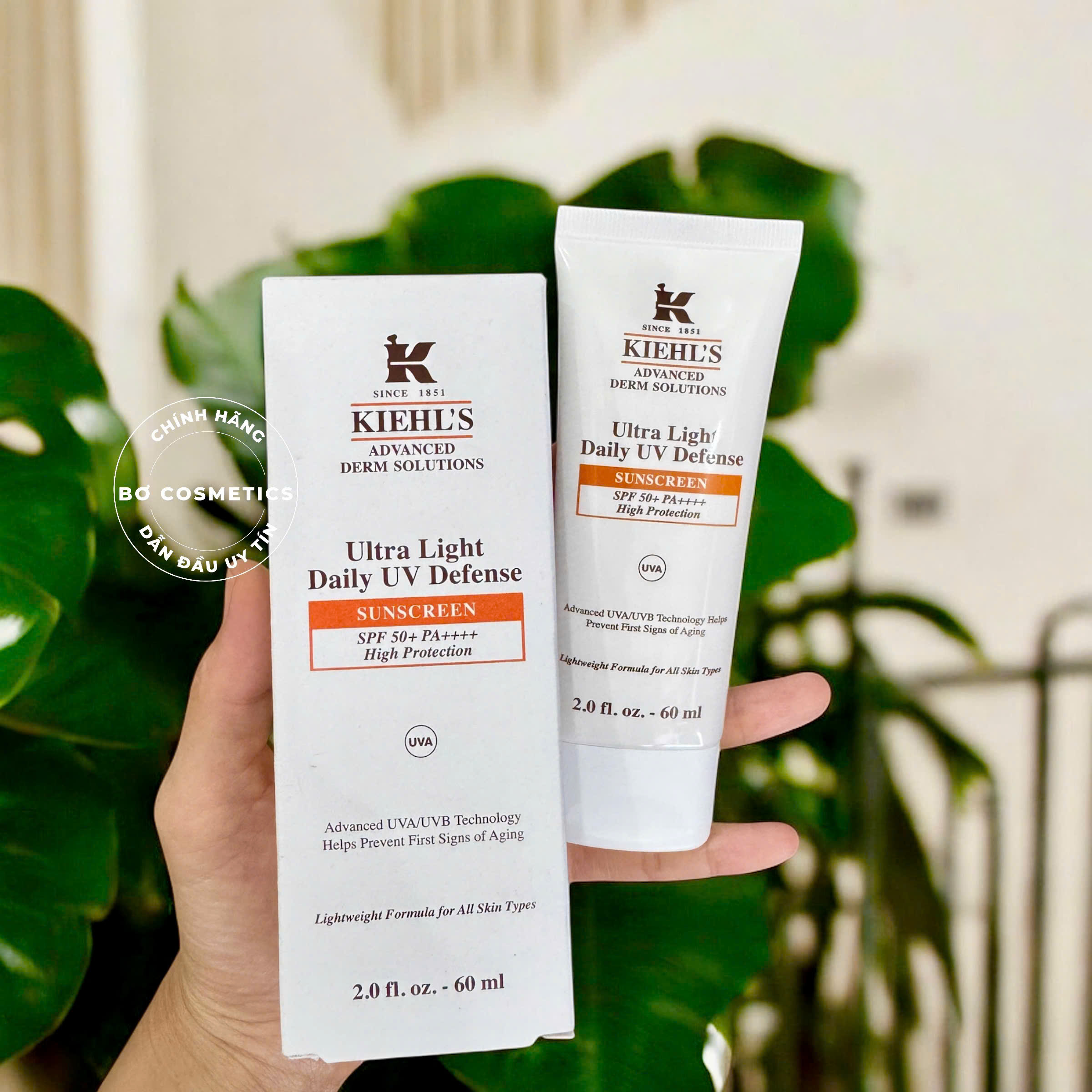 Kem Chống Nắng Kiehl's Ultra Light Daily UV Defense SPF 50 PA++++