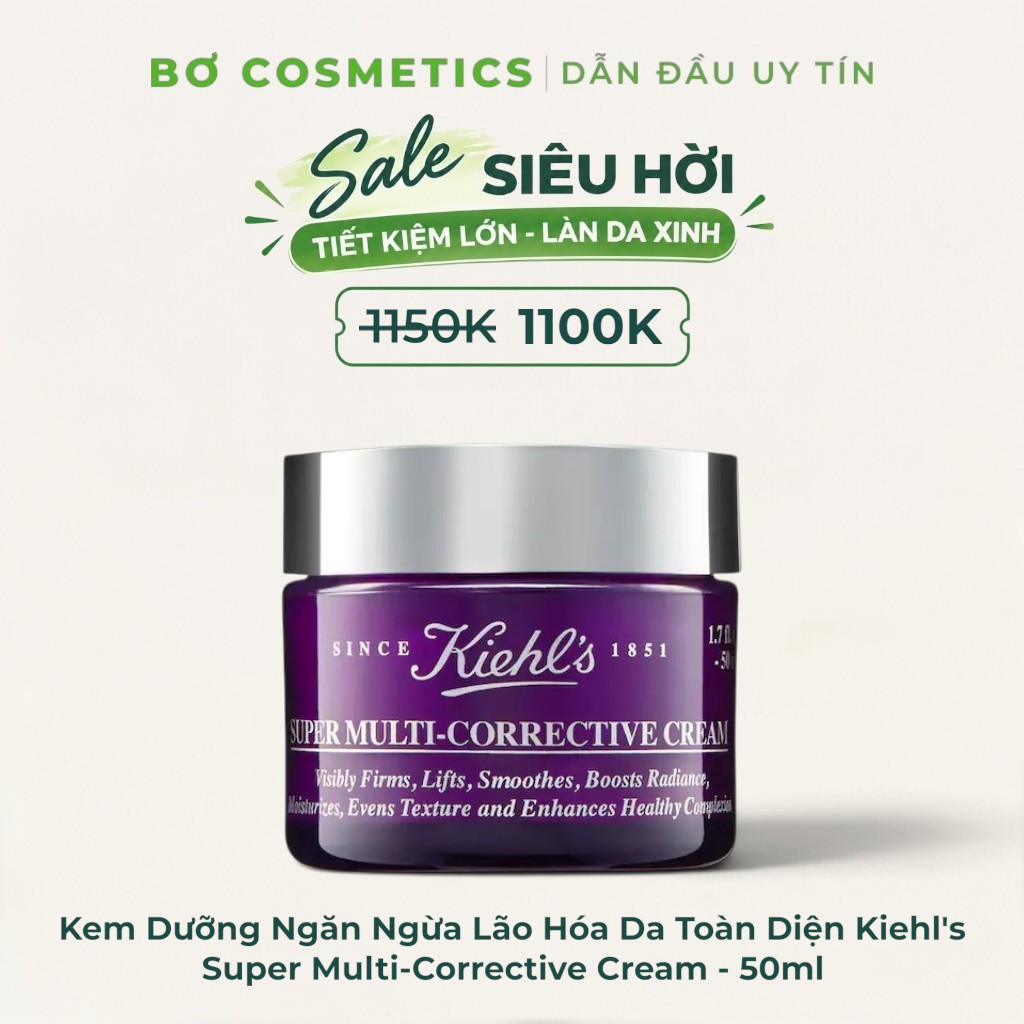 Kem Dưỡng Ngăn Ngừa Lão Hóa Da Toàn Diện Kiehl's Super Multi-Corrective Cream