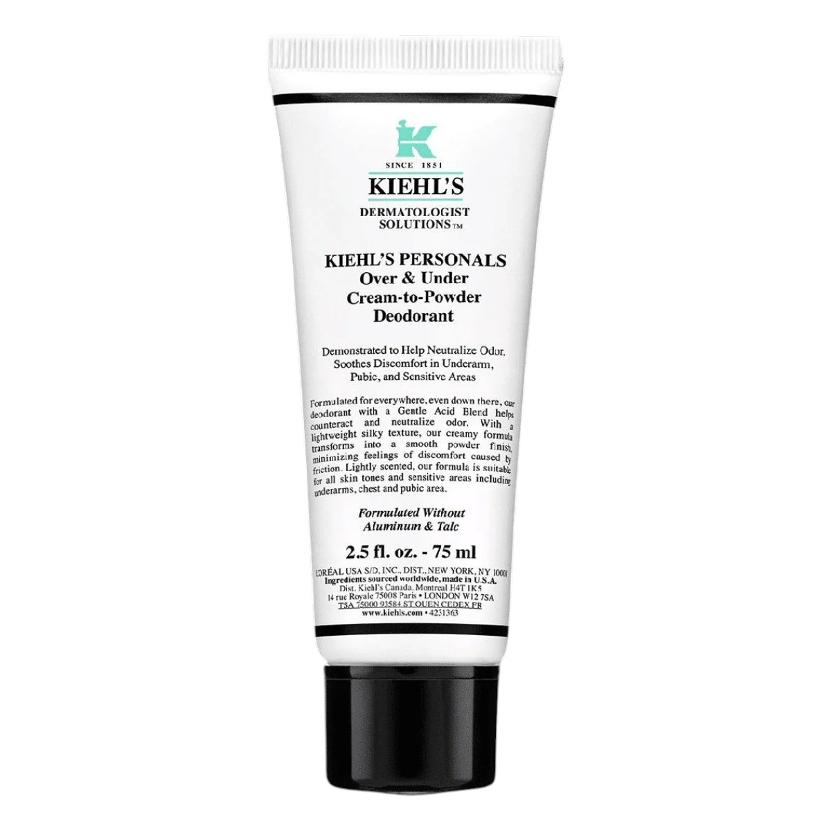 Kem Khử Mùi Kiehl's Over & Under Cream-To-Powder Deodorant