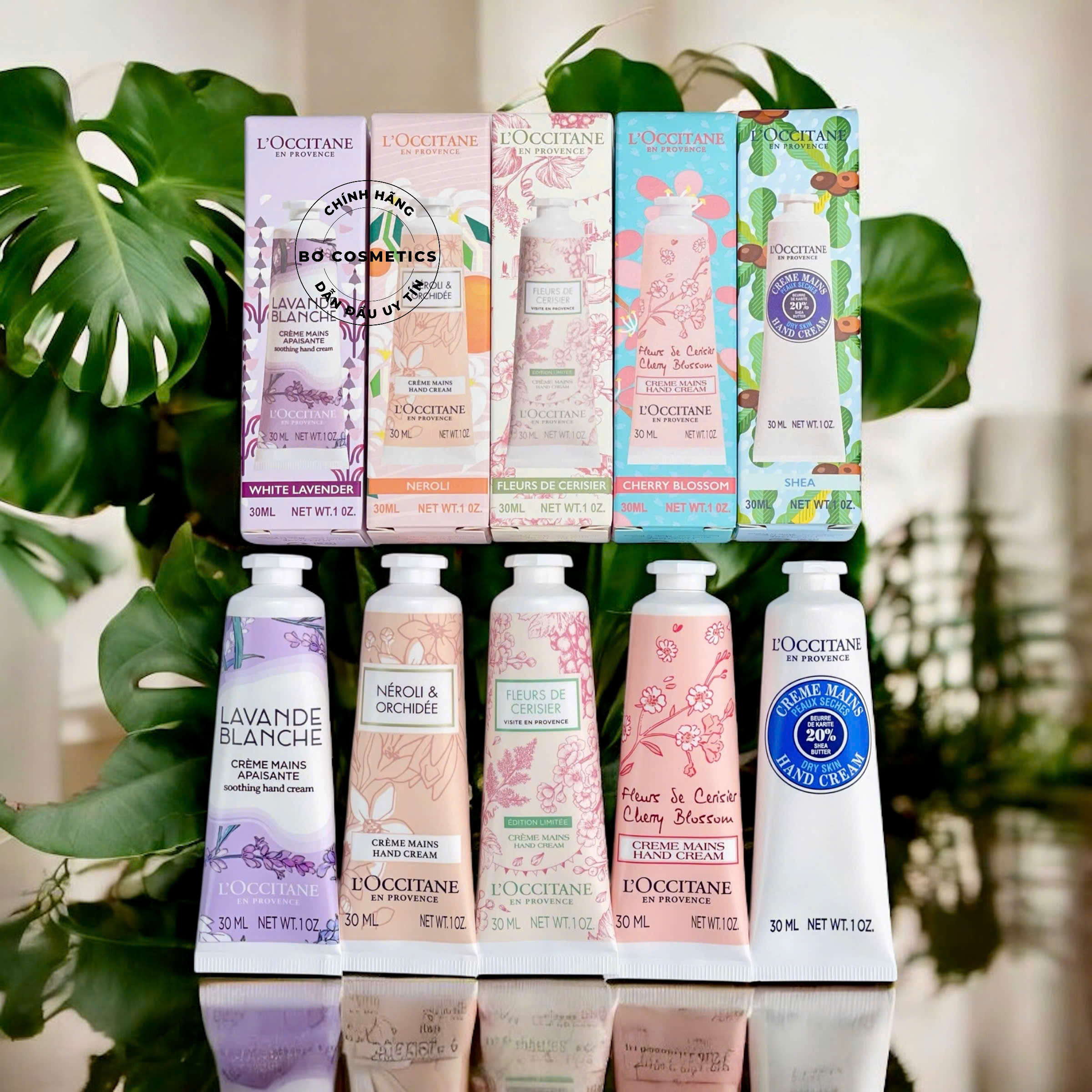 Set Kem Dưỡng Da Tay L'Occitane Travel Exclusive Hand Cream Kit Of 5